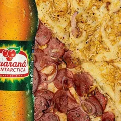 Pizza Grande Frango com Catupiry e Calabresa + Guaraná 1.5L