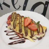 Crepioca Nutella, Creme de Ninho e Morango