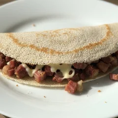Tapioca Com Charque e Queijo