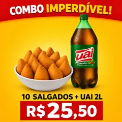 10 Salgados + Uai 2L 