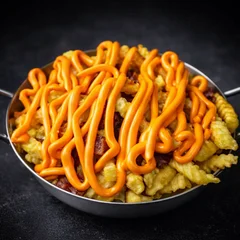 Batata com Cheddar e Bacon 