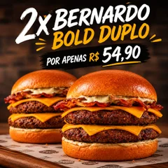 🔥 2 Bernardos Bold Duplo por apenas R$ 54,90 🔥