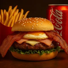 Trio Gold Egg X-Bacon (Batata+Coca 350ml)