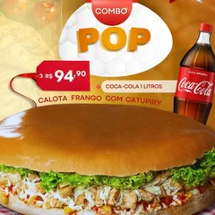 COMBO POP Calota Frango c/ Catupiry + Coca 1L