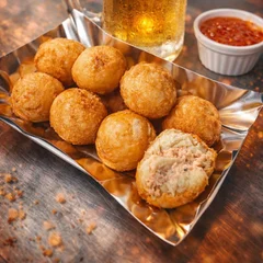 Bolinho de Salmão com Cream Cheese