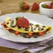 Tapioca Morango c/ Doce de Leite