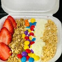 Hamburgueira de açaí montada
