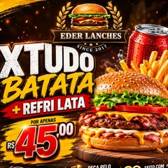 Batata Frita + Xtudo + Refri Lata
