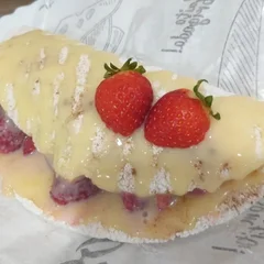 Tapioca Morango c/ Leite Condensado