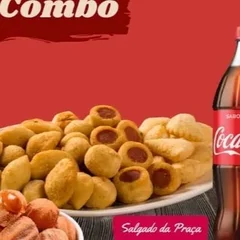 Combo (70 Salgados + 15 Mini Churros + Coca 1,5)