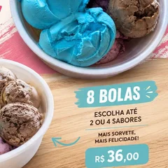 Marmita sorvete 8 Bolas  