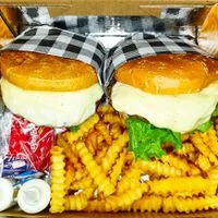 COMBO SALADA(2PESSSOAS) 2 SALADA BURGER SIMPLES + 2 BATATAS 100GR