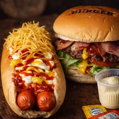 Comprando um Delicious bacon POR 26,00 + 14,99 leva um Hot Duplo 