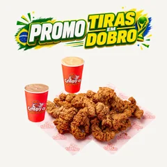 18 Tiras de frango + 2 Copão 200ml de molho