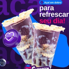 Açai em Dobro (só BANANA,LEITE EM PO E LEITE CONDENS.) (VALIDO SOMENTE PARA TELE)