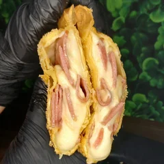 Pastel 29 - Presunto com queijo, tomate e ovo 