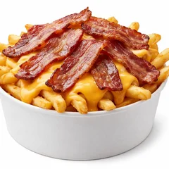 Batata com cheddar e bacon