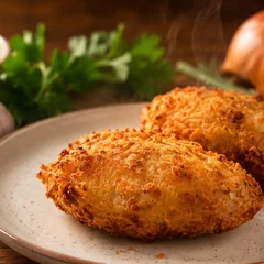 Bolinho de carne seca cremosa