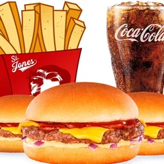 Combo 3 Bubby´s + Acompanhamento + Refri