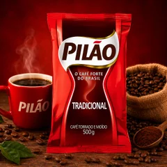 CAFÉ PILÃO TRADICIONAL 500g 