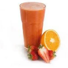 Morango com laranja