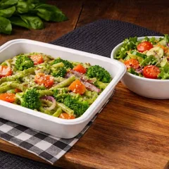 Talharim Espinafre a Jardineira + Salada