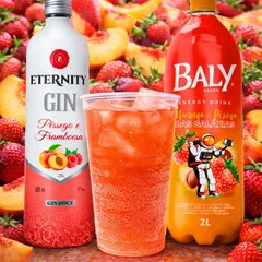 Dose Gin Pêssego e Morango 