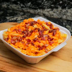 Batata Frita Média C/ Bacon e Cheddar