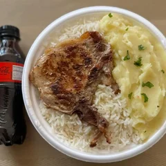 Bisteca & Purê + Coca Zero Pet + R$ 18,99 leve outra marmitex