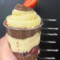 Copo da felicidade - ninho com nutella 300ml