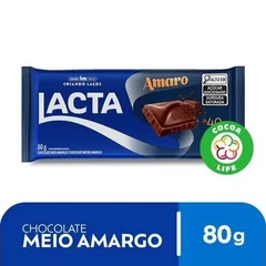 Chocolate Lacta Amaro meio amargo 