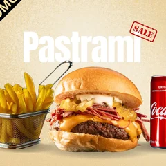 Combo - Jack Pastrami De Angus + Batata Frita + Refrigerante Lata 350ml