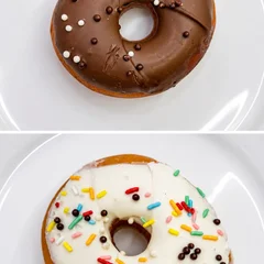 Dunuts com cobertura de chocolate preto 