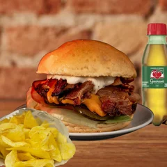 Combo Bacon Burger + Chips + Refri Mini