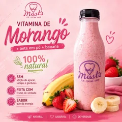 Vitamina Energia Rosa  500ml  