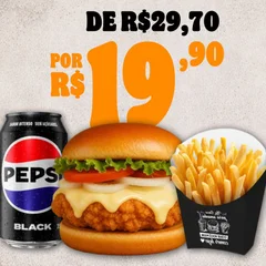 1 Chickens + Batata Frita Pequena + Pepsi Black 350ml