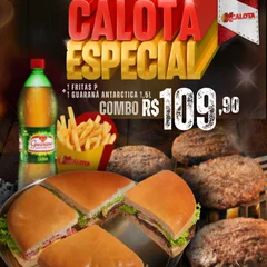 Calota Especial + Guaraná 1,5L + Fritas P Tradicional
