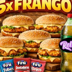 Combo 5 x-Frango + 1 Refri 2l+ 3 Fini15g