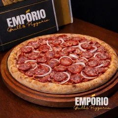 Pizza 25cm 8 pedaços de calabresa
