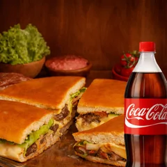 Calota Contra Filé Acebolado + COCA 1L