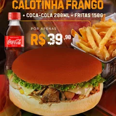 Combo Calotinha Frango + Coca-Cola 200ml + Fritas 150g