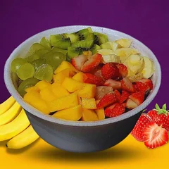 Açai Cremoso com Frutas + Uma Cobertura Grátis