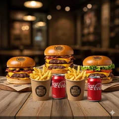 Combo Família Master | 4 Burgers Artesanais de 120g feito na brasa