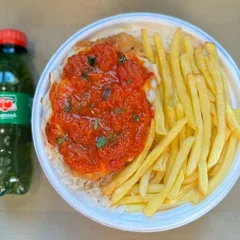 Frango Parmegiana & Fritas + Guaraná Pet + R$ 18,99 leve outra marmitex