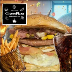 Combo Burguer Calabresa ( Com Batata Frita e Coca-Cola 310ml )