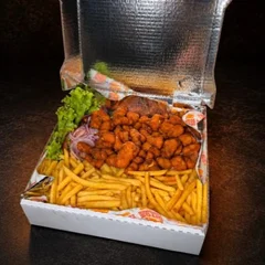 Frango Crocante com fritas