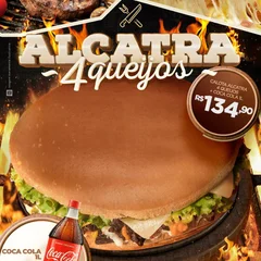 Combo Calota Alcatra 4 Queijos + Coca-Cola 1L