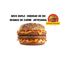 PROMOÇÃO DUPLO CHEDDAR DE 120 GRANAS DE CARNE