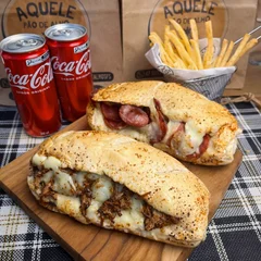 Dois Pães de Alho + Batata pra dividir + Coca-Cola