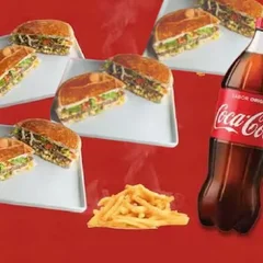 Monte seu Combo: Escolha 4 Xis + Fritas + Refri